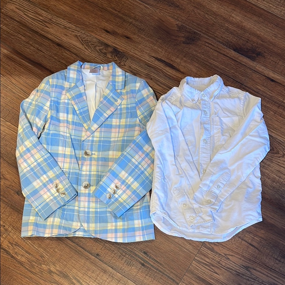 Boys blazer and button down white shirt